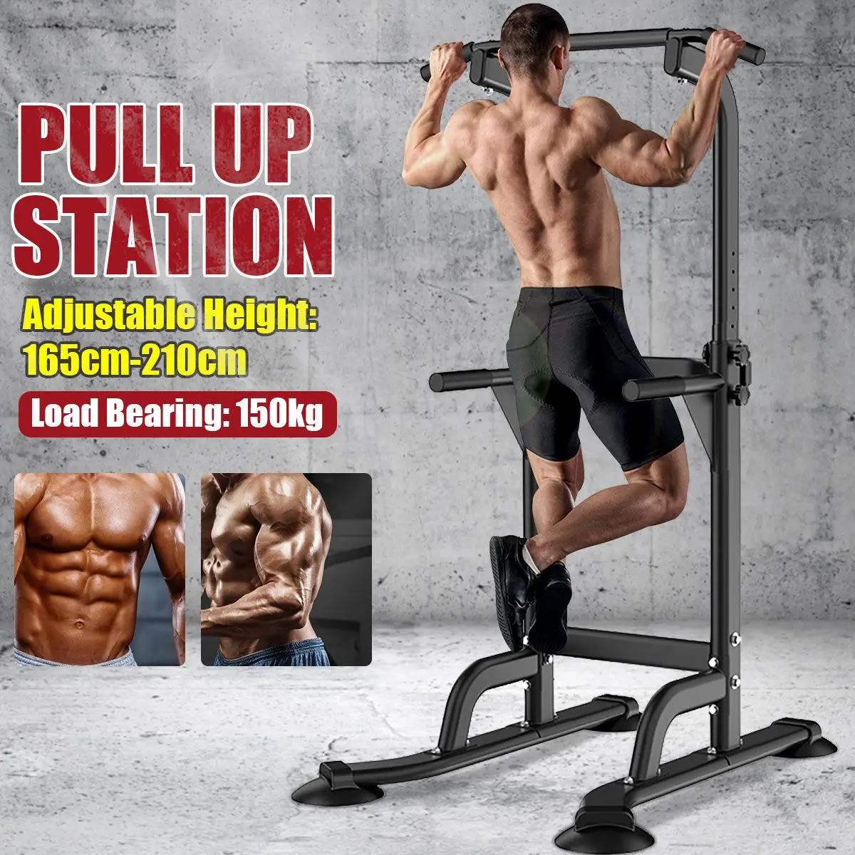 Indoor Pull Up Bar Adjustable Horizontal Bars Multifunction Workout Pull Up Station Power Tower For Home Gym Fitness 150kg
Indoor Pull Up Bar Adjustable Horizontal Bars Multifunction Workout Pull Up Station Power Tower For Home Gym Fitness 150kg