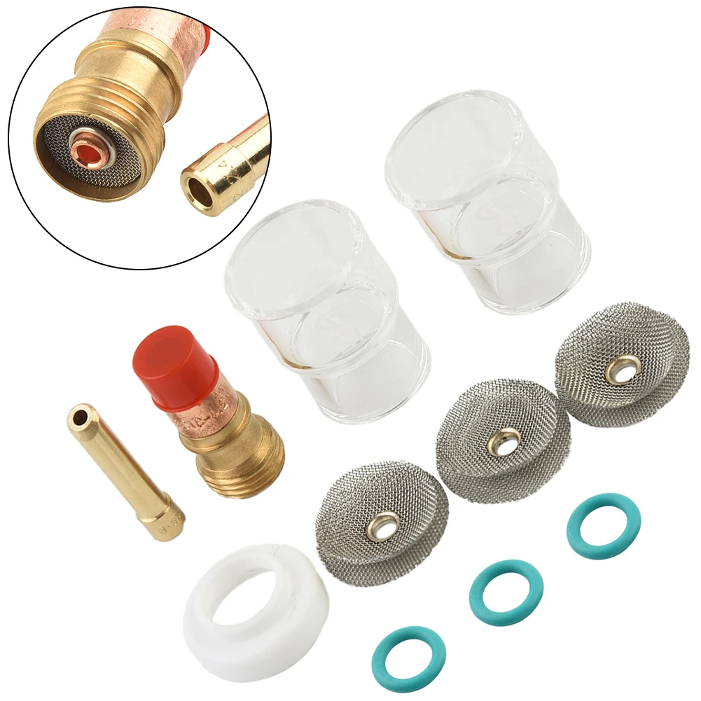 TIG Torch Set Exceptional Visibility and Comfort in TIG Welding TIG Welding Torch Gas Lens Kit with Transparent Shield Cup
TIG Torch Set Exceptional Visibility and Comfort in TIG Welding TIG Welding Torch Gas Lens Kit with Transparent Shield Cup
