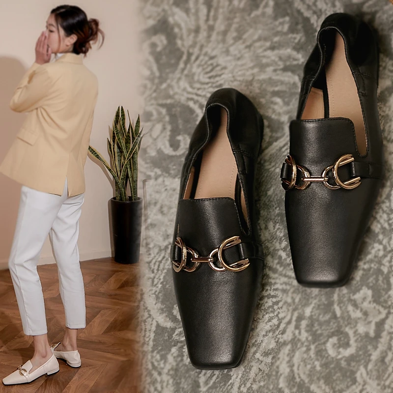 New 2022 Cow Leather Women Shoes Spring Casual Slip-On Loafers Square Toe Thick Heel Shoes for Women Zapatos De Mujer
New 2022 Cow Leather Women Shoes Spring Casual Slip-On Loafers Square Toe Thick Heel Shoes for Women Zapatos De Mujer