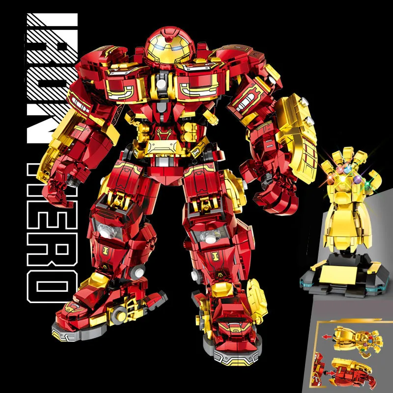 Disney Marvels Avengers Hulkbuster Iron Man Helmet Mecha Armor Robot Figures Building Block Bricks Boy Kid Gift Toy
Disney Marvels Avengers Hulkbuster Iron Man Helmet Mecha Armor Robot Figures Building Block Bricks Boy Kid Gift Toy