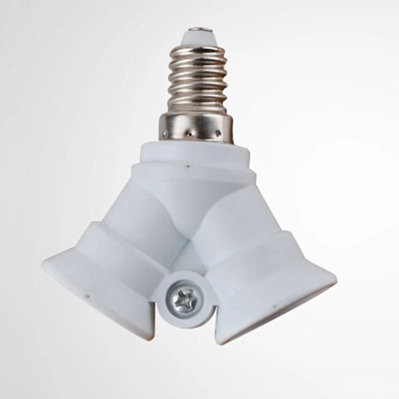 2in1 Adjustable E14 TO 2E14 Base Light Lamp Bulb Adapter Holder Socket Splitter For LED Bulb Light Lighting Base Accessories
2in1 Adjustable E14 TO 2E14 Base Light Lamp Bulb Adapter Holder Socket Splitter For LED Bulb Light Lighting Base Accessories