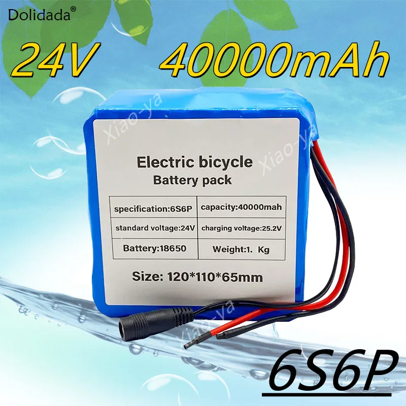 New 6S6P 24V 40000mAh 25.2V 18650 Lithium Battery Pack Rechargeable Batteries for Electric Bikes, Power Tools with BMS
New 6S6P 24V 40000mAh 25.2V 18650 Lithium Battery Pack Rechargeable Batteries for Electric Bikes, Power Tools with BMS