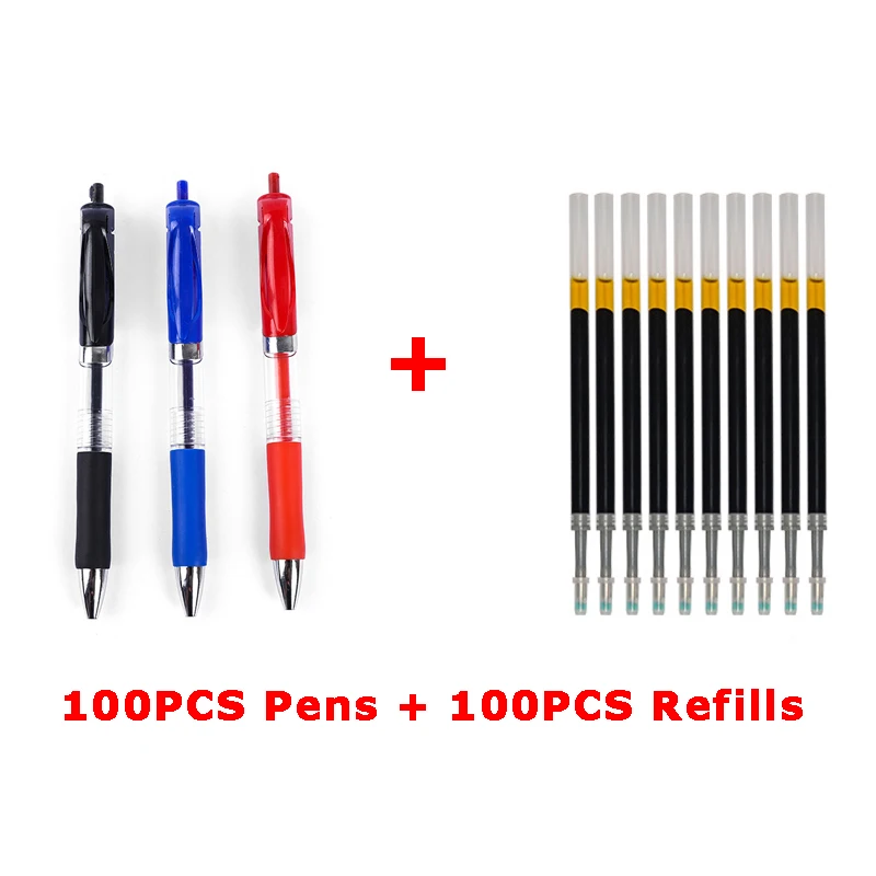Гелевая ручка на водной основе для подписей, 100 шт., синяя, черная, красная ручка, шариковая ручка для студентов и офиса
Гелевая ручка на водной основе для подписей, 100 шт., синяя, черная, красная ручка, шариковая ручка для студентов и офиса