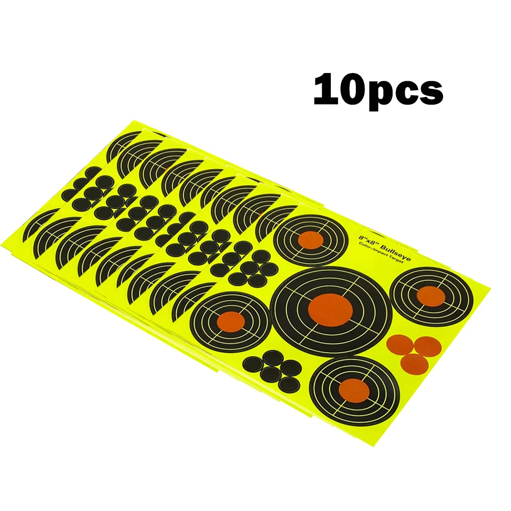 10pcs Splatter Targets 8*8 Inch Self Adhesive Reactive Target Stickers Bullseyes High Strength Self Adhesive Targets 8x8 Inch
10pcs Splatter Targets 8*8 Inch Self Adhesive Reactive Target Stickers Bullseyes High Strength Self Adhesive Targets 8x8 Inch