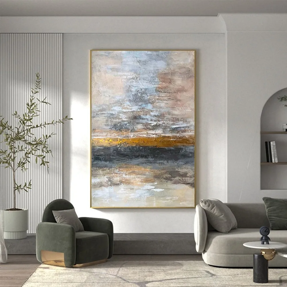 Minimalist Abstract Gold Leaf Textured Oil Painting on Canvas Decorative Mural Acrylic Hanging For Living Room Bedroom Wall Art
Minimalist Abstract Gold Leaf Textured Oil Painting on Canvas Decorative Mural Acrylic Hanging For Living Room Bedroom Wall Art