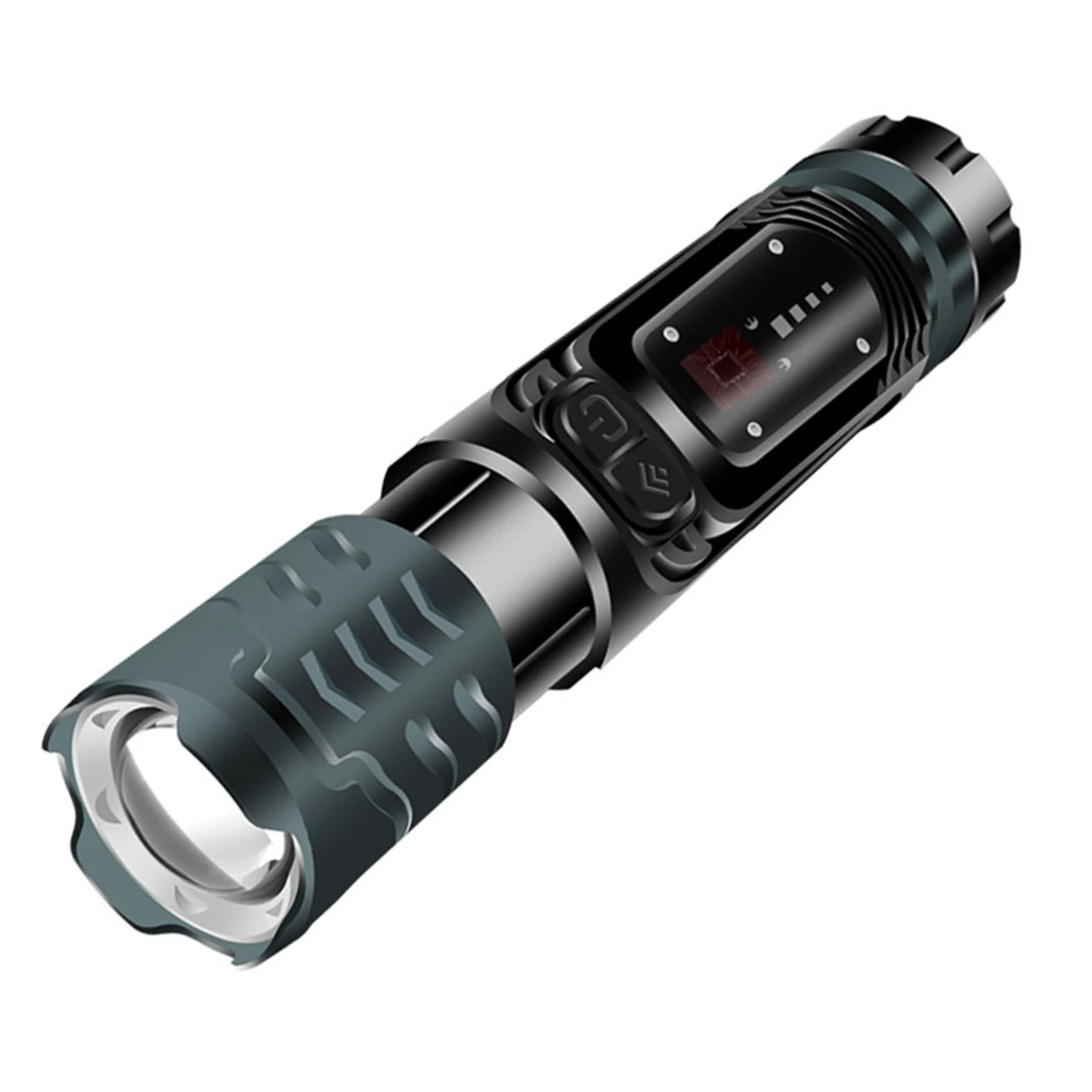 Strong Light Flashlight Telescopic Zoom with Magnetic Suction / Broken Window Hammer Smart Display Strong Light Flashlight
Strong Light Flashlight Telescopic Zoom with Magnetic Suction / Broken Window Hammer Smart Display Strong Light Flashlight