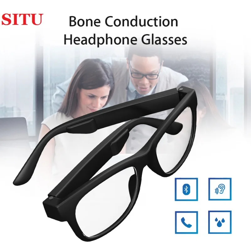 AWIND Bluetooth Wireless CSR Glasses Bone Conduction Headphone IP67 Waterproof One-click answering call Compatible with sunglass
AWIND Bluetooth Wireless CSR Glasses Bone Conduction Headphone IP67 Waterproof One-click answering call Compatible with sunglass
