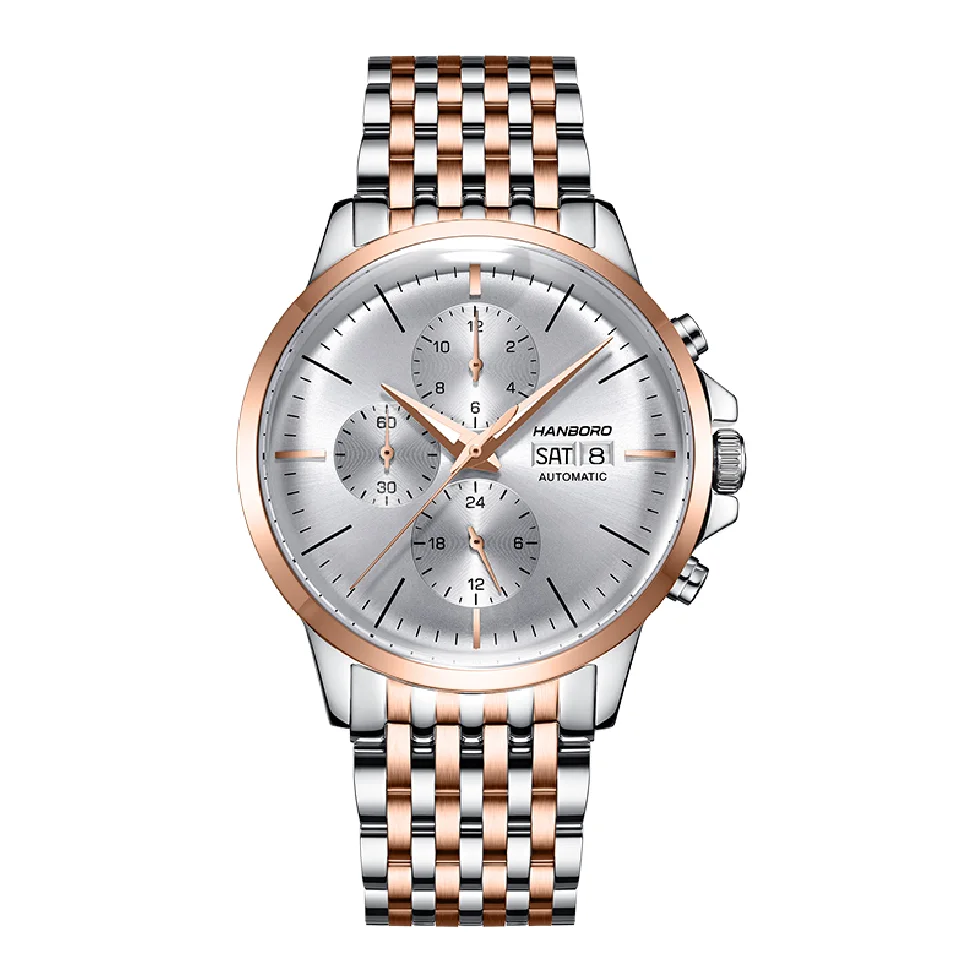 HANBORO new watches fashion trend students fully automatic multifunctional mechanical men watch Luminous waterproof steel watch
HANBORO new watches fashion trend students fully automatic multifunctional mechanical men watch Luminous waterproof steel watch