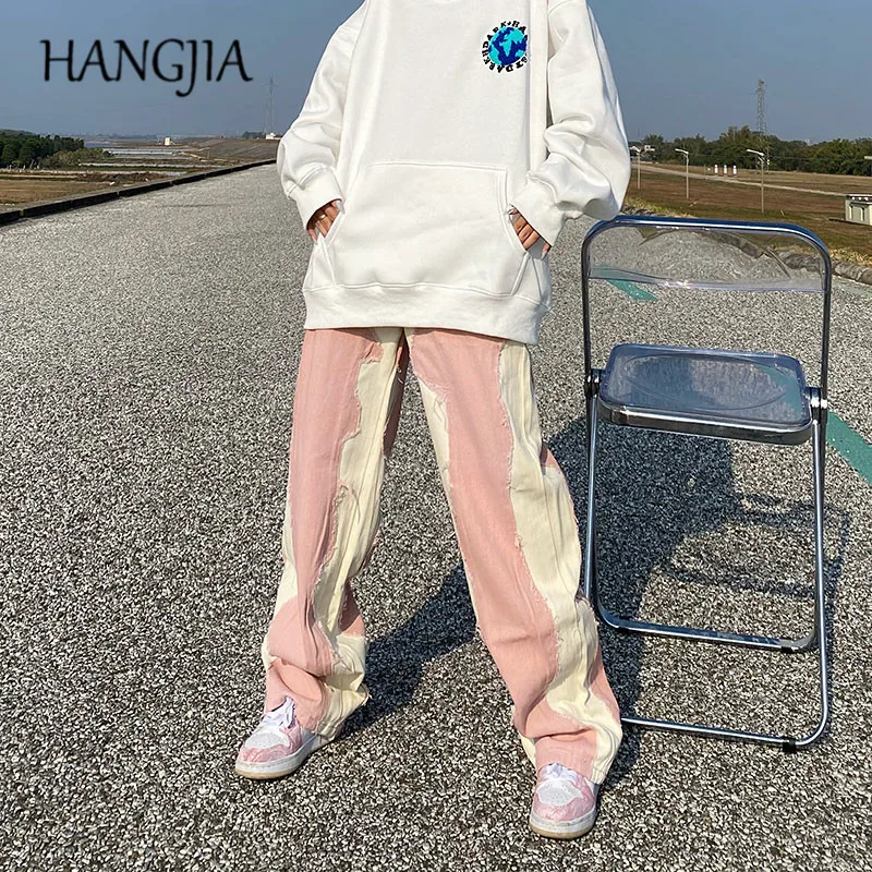 Irregular Raw Edges Wide Jean for Men Hip Hop Washed Distressed Jeans Pants High Street Male Women Fashion Patch Denim Trousers
Irregular Raw Edges Wide Jean for Men Hip Hop Washed Distressed Jeans Pants High Street Male Women Fashion Patch Denim Trousers