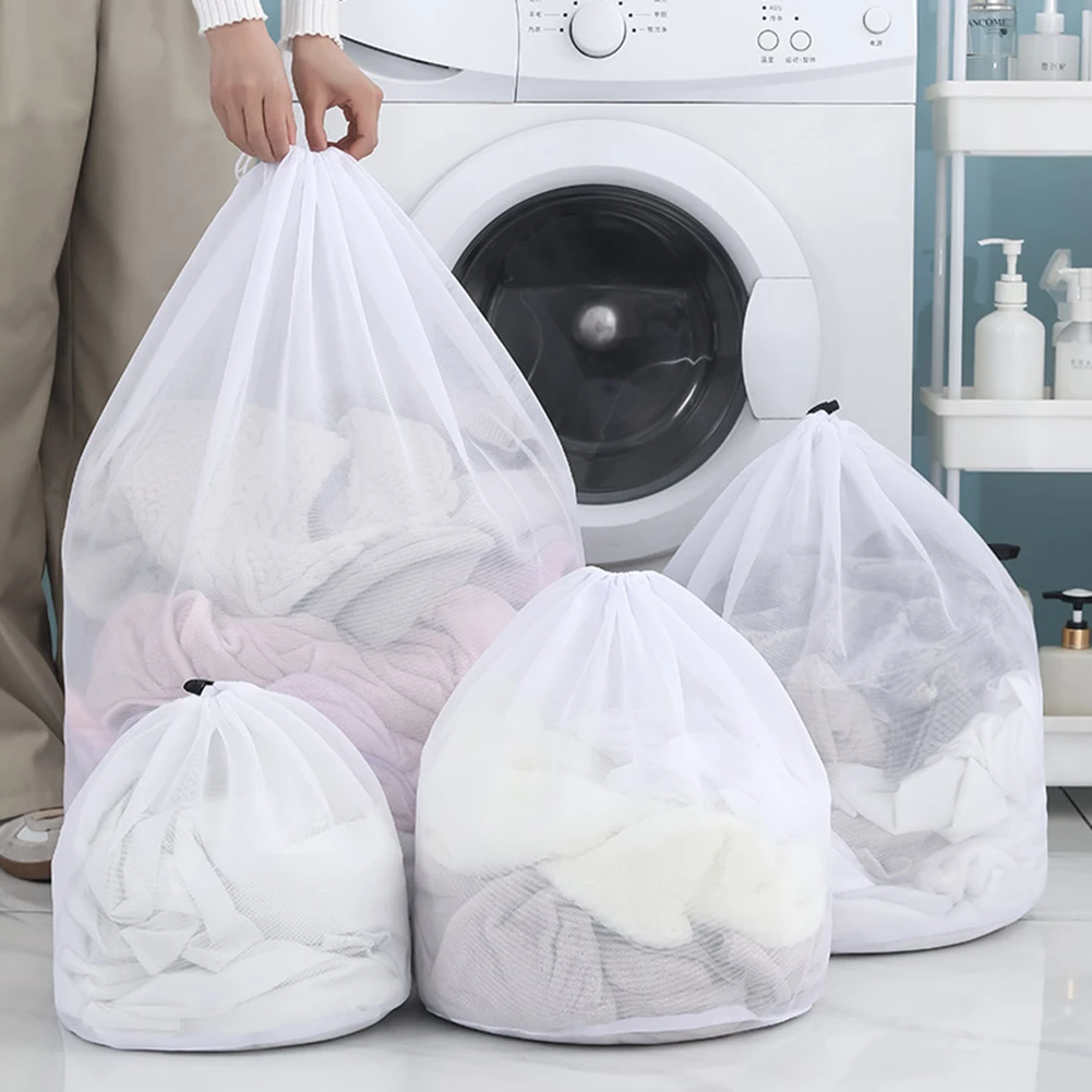 Net Washing Machine Bag Drawstring Mesh Underwear Laundry Basket Washing Bags Organizer Large Capacity Dirty Laundry Bag 4 Sizes
Net Washing Machine Bag Drawstring Mesh Underwear Laundry Basket Washing Bags Organizer Large Capacity Dirty Laundry Bag 4 Sizes