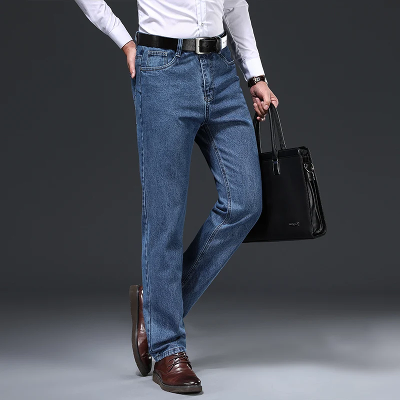 men's autumn and winter jeans 2022 new Men's Business Casual Loose Straight Denim Trousers Dark blue light blue
men's autumn and winter jeans 2022 new Men's Business Casual Loose Straight Denim Trousers Dark blue light blue