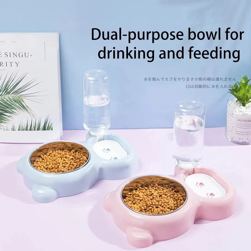 Pet Supplies Durable Double Bowl Dogs and Cats Automatic Drinking Bowl Elevated Cat Feeding and Watering Supplies Dog Feeder
Pet Supplies Durable Double Bowl Dogs and Cats Automatic Drinking Bowl Elevated Cat Feeding and Watering Supplies Dog Feeder
