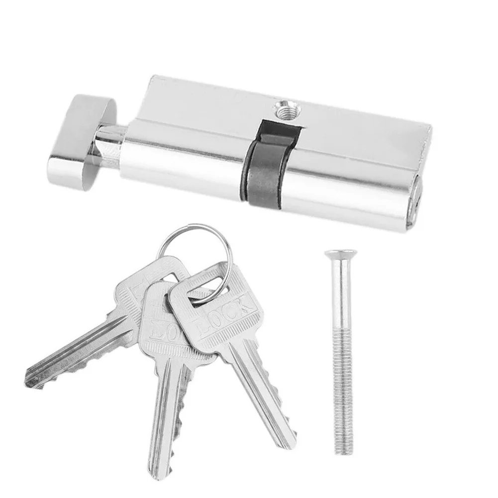 Door Lock Cylinder Aluminum Thumb Turn Cylinder Barrel Door Lock UPVC Anti Pick With 3 Keys Indoor Bedroom Door Hardware
Door Lock Cylinder Aluminum Thumb Turn Cylinder Barrel Door Lock UPVC Anti Pick With 3 Keys Indoor Bedroom Door Hardware