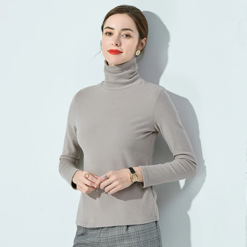 2021 NEW FASHION WOMEN Women's T-shirt Thin Spring and Autumn Turtleneck Bottoming Shirt Solid Color Pure Cotton
2021 NEW FASHION WOMEN Women's T-shirt Thin Spring and Autumn Turtleneck Bottoming Shirt Solid Color Pure Cotton