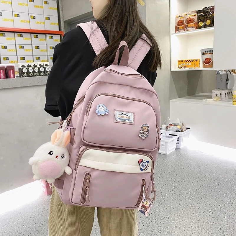 Fashion Cute Girl Waterproof Women Backpack School Bag Kawaii Lady Book College Female Trendy Backpack Laptop Travel Rucksack
Fashion Cute Girl Waterproof Women Backpack School Bag Kawaii Lady Book College Female Trendy Backpack Laptop Travel Rucksack