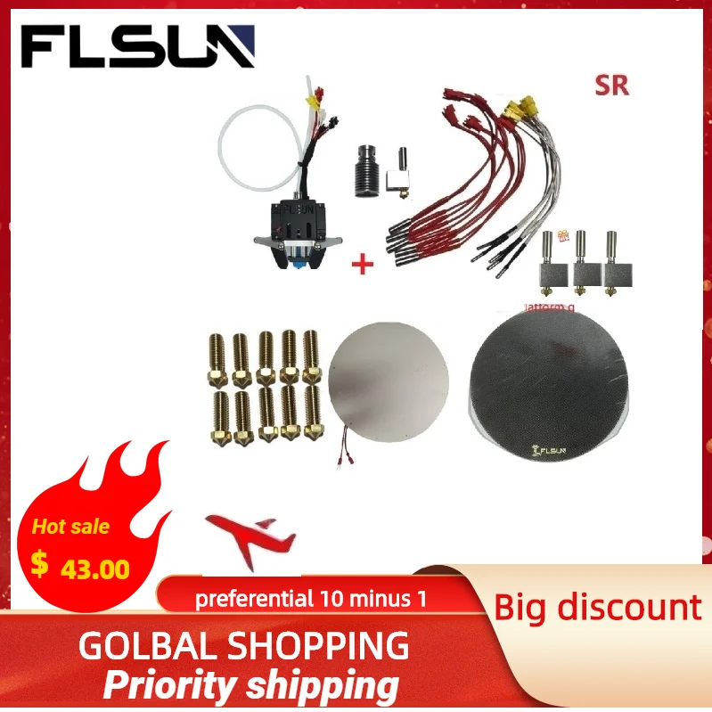 Flsun 3d Printer Accessories SR Efforter Suit Nozzle The Main Board Heating Rods The Temperature Sensor Motor Extruder
Flsun 3d Printer Accessories SR Efforter Suit Nozzle The Main Board Heating Rods The Temperature Sensor Motor Extruder