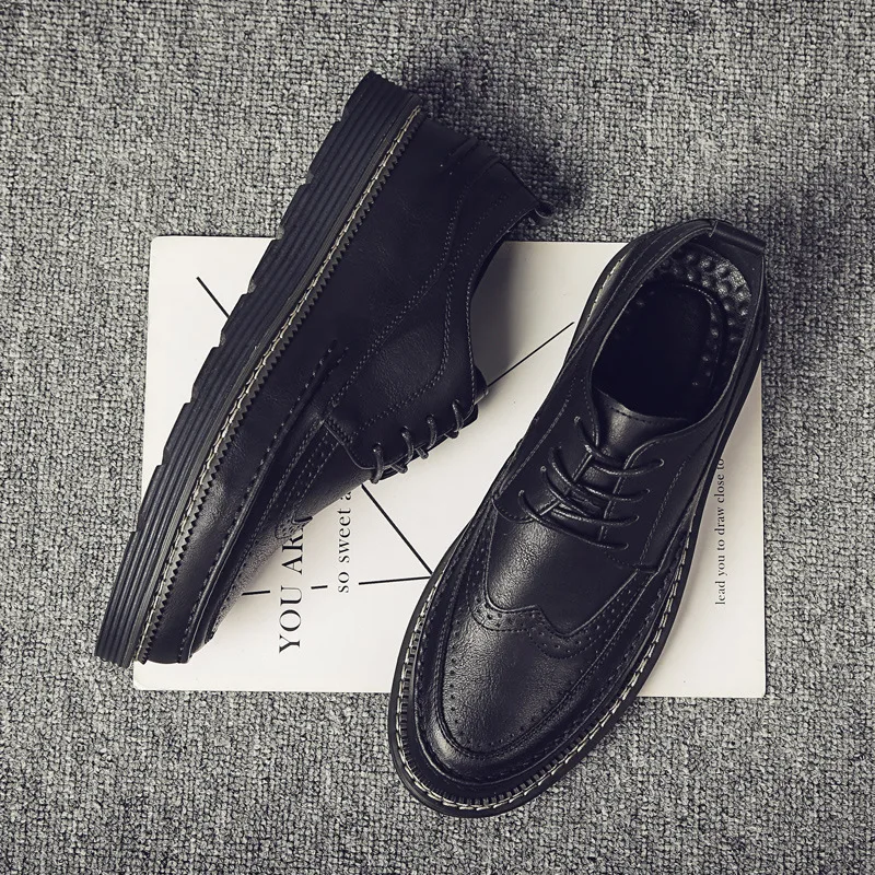 New Men Shoes Leather Cowhide Leather Shoes Men Comfortable Low-top British Casual Single Shoes Leather Shoes Formal Shoes
New Men Shoes Leather Cowhide Leather Shoes Men Comfortable Low-top British Casual Single Shoes Leather Shoes Formal Shoes