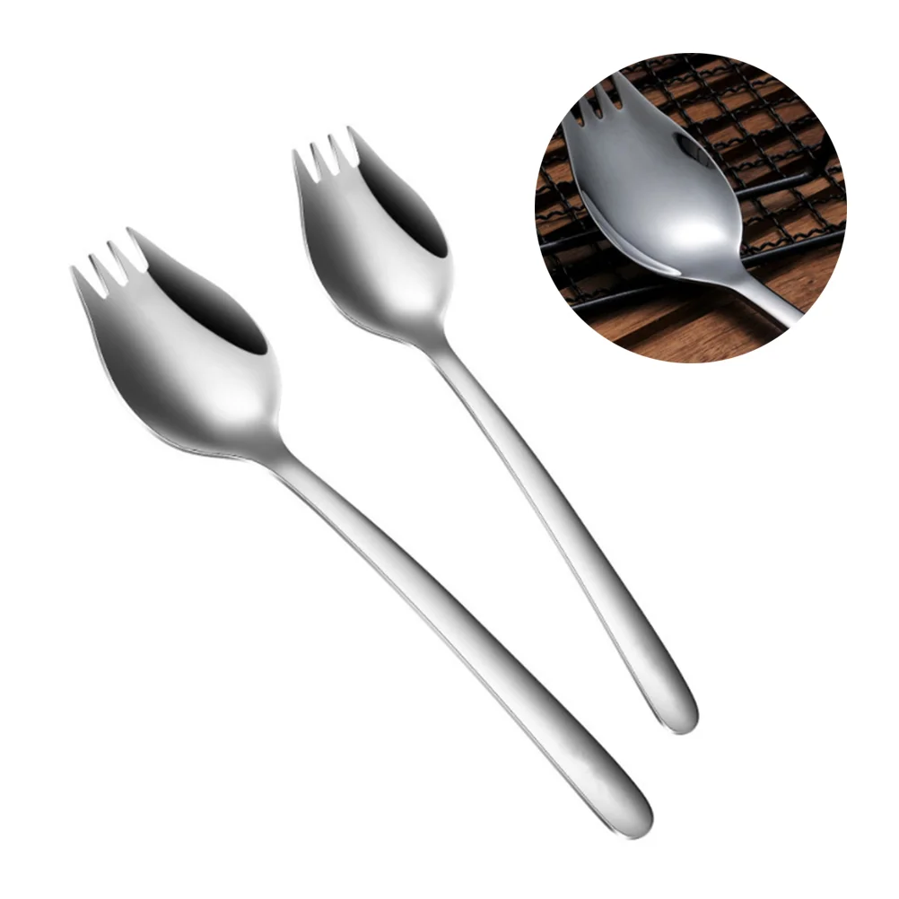 Forks Stainless Steel Spoon Metal Fork Flatware Party Spoons Fruit Buffet Coffeetasting Handle Alloy Spork Dinner Serving
Forks Stainless Steel Spoon Metal Fork Flatware Party Spoons Fruit Buffet Coffeetasting Handle Alloy Spork Dinner Serving
