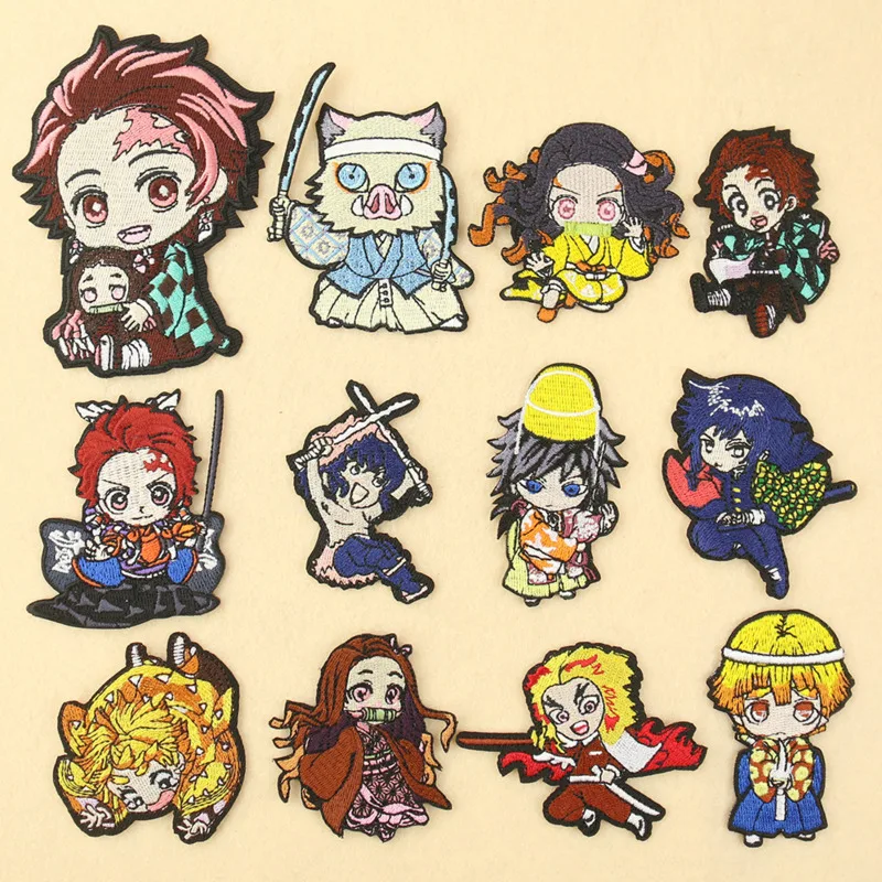Exquisite fully embroidered Patches Demon Slayer Kamado Tanjirou Agatsuma Zenitsu Kamado Nezuko Iron On Patches
Exquisite fully embroidered Patches Demon Slayer Kamado Tanjirou Agatsuma Zenitsu Kamado Nezuko Iron On Patches