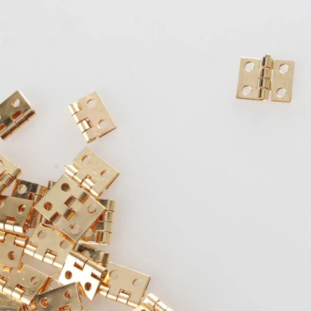 50pcs Mini Brass Furniture Hinges Jewelry Wooden Box Cabinet Door Hinges Furniture Hinges Hardware DIY Crafts Tool
50pcs Mini Brass Furniture Hinges Jewelry Wooden Box Cabinet Door Hinges Furniture Hinges Hardware DIY Crafts Tool