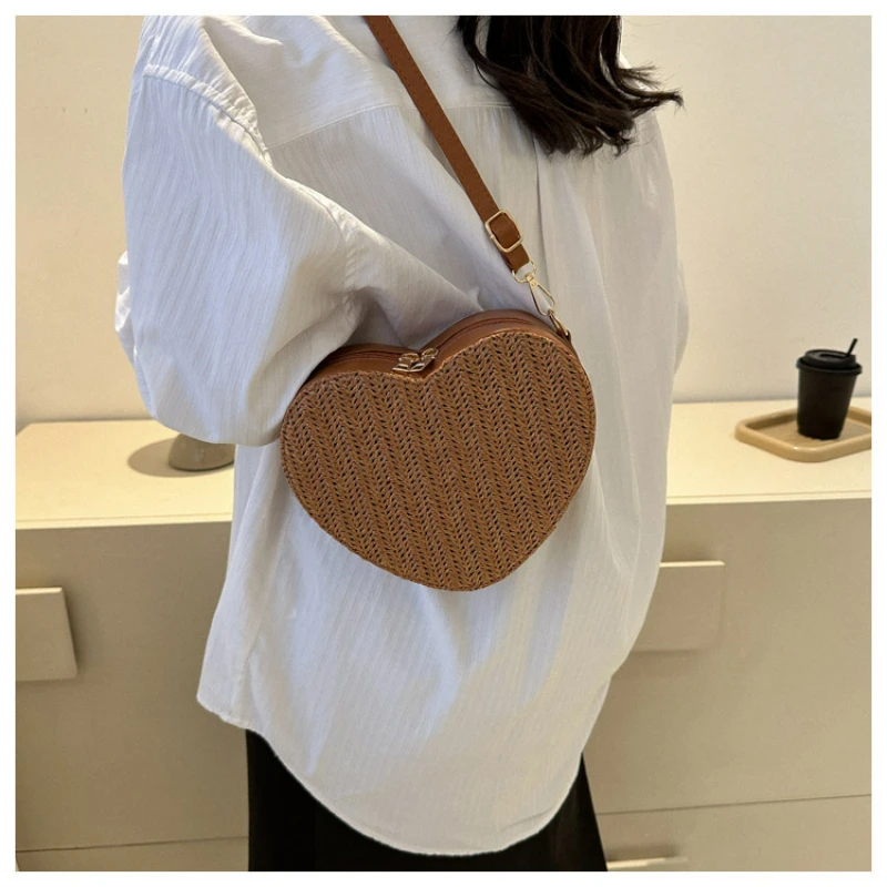 Summer Fashion Peach Shaped Love Woven Solid Color Pure Small Casual One Shoulder Crossbody Bags
Summer Fashion Peach Shaped Love Woven Solid Color Pure Small Casual One Shoulder Crossbody Bags