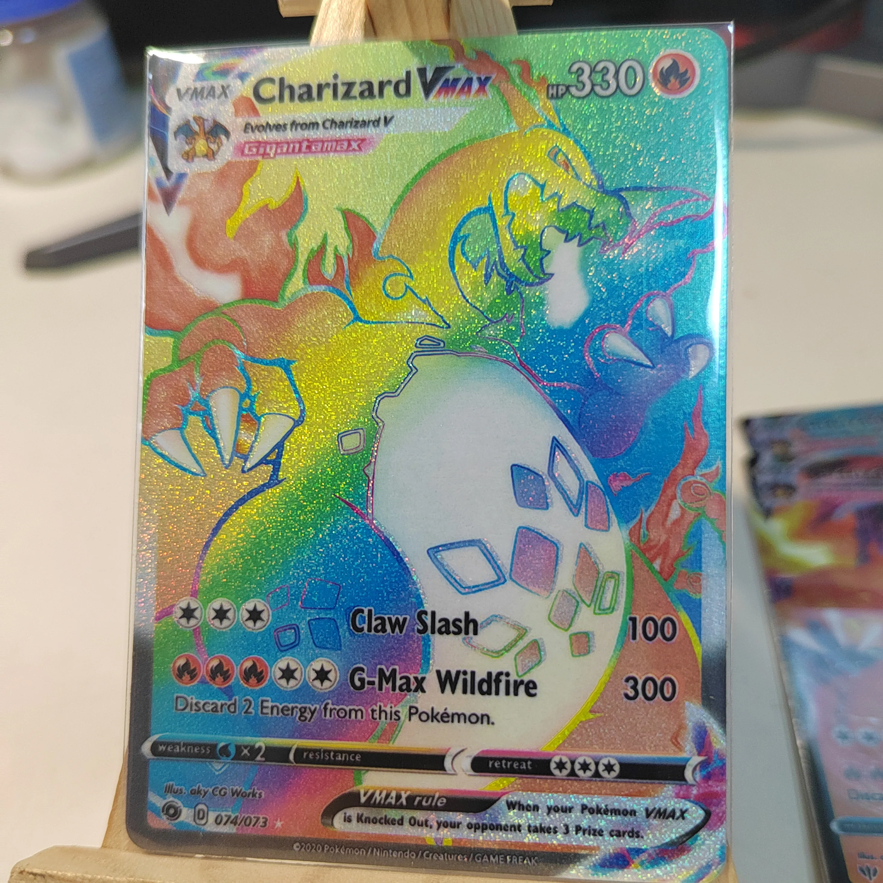 English DIY Pokemon Flash Cards Charizard VMAX · Champion’s Path (CPA) #074 ssr hr Pokemon Cards Game Collection
English DIY Pokemon Flash Cards Charizard VMAX · Champion’s Path (CPA) #074 ssr hr Pokemon Cards Game Collection