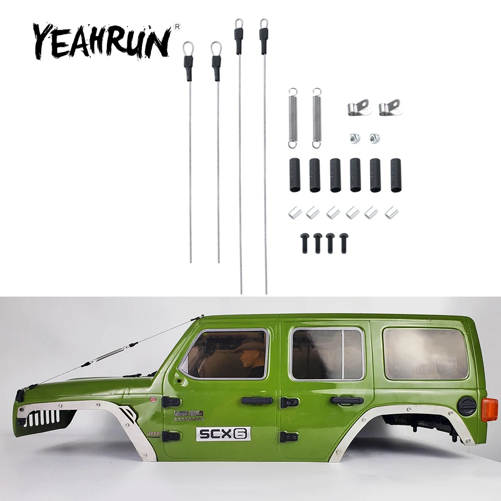 Набор стальных веревок YEAHRUN для Axial SCX6 AXI05000 Wrangler AXI05001 Trail Honcho 1/6 RC Гусеничный автомобиль модифицированные детали аксессуары
Набор стальных веревок YEAHRUN для Axial SCX6 AXI05000 Wrangler AXI05001 Trail Honcho 1/6 RC Гусеничный автомобиль модифицированные детали аксессуары