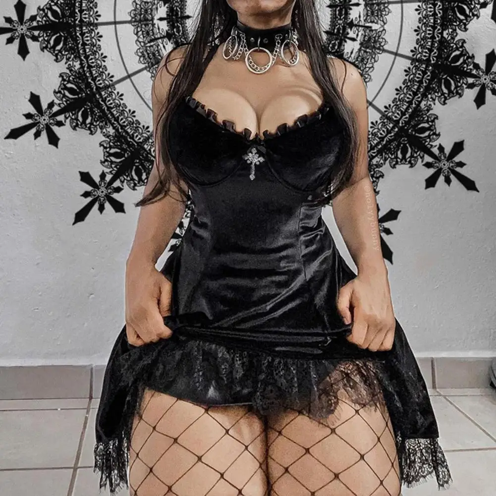 Stylish Lace Edge Mini Dress Retro Girls Style All Match Polyester Women Dress Breathable V Neck Waist Tight Fashion Dress
Stylish Lace Edge Mini Dress Retro Girls Style All Match Polyester Women Dress Breathable V Neck Waist Tight Fashion Dress