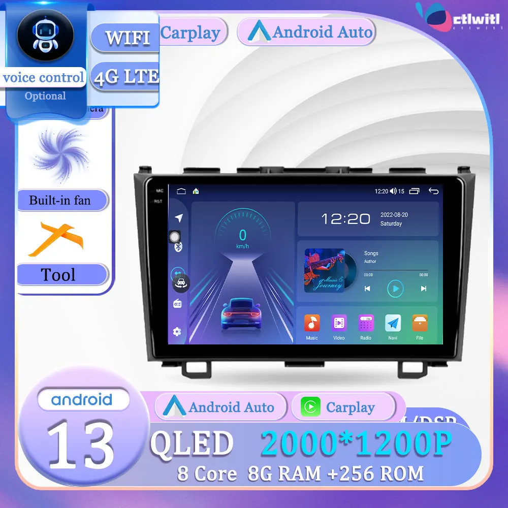 Android 13 For Honda CRV CR - V3 RE 2006- 2012 Touch Screen Autoradio Video player Car Stereo Radio Navigation GPS Multimedia
Android 13 For Honda CRV CR - V3 RE 2006- 2012 Touch Screen Autoradio Video player Car Stereo Radio Navigation GPS Multimedia