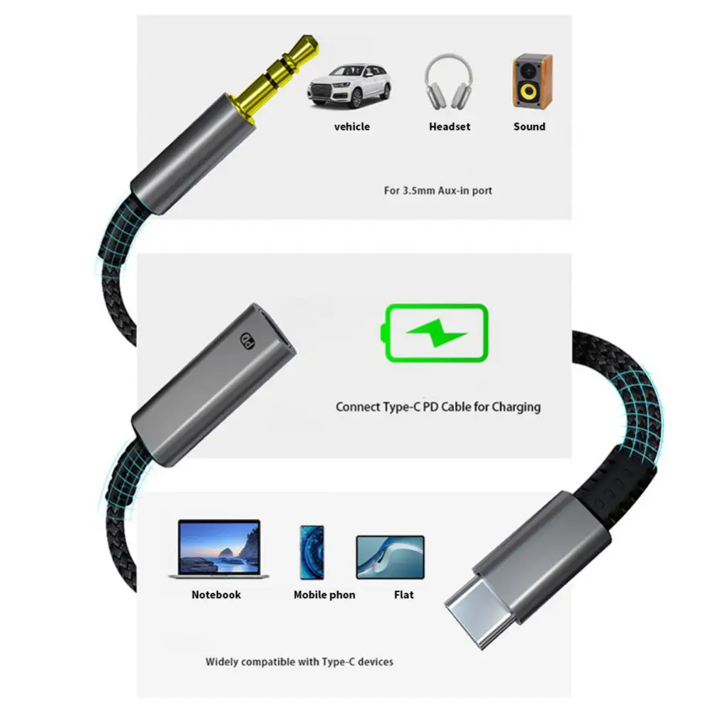 Portable Charger Adapter Hifi Mic Jack Dongle Cable Aluminum Pd 60w Usb C To 3.5mm Headphone Phone Accessories Usb C To Aux
Portable Charger Adapter Hifi Mic Jack Dongle Cable Aluminum Pd 60w Usb C To 3.5mm Headphone Phone Accessories Usb C To Aux