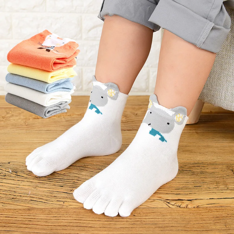 5 Pairs/Lot Cute Kids Socks Pure Cotton Cartoon Animal Sock Baby Boys Girls Five Finger Corrected Toe Socks 3-7-12 Children Gift
5 Pairs/Lot Cute Kids Socks Pure Cotton Cartoon Animal Sock Baby Boys Girls Five Finger Corrected Toe Socks 3-7-12 Children Gift