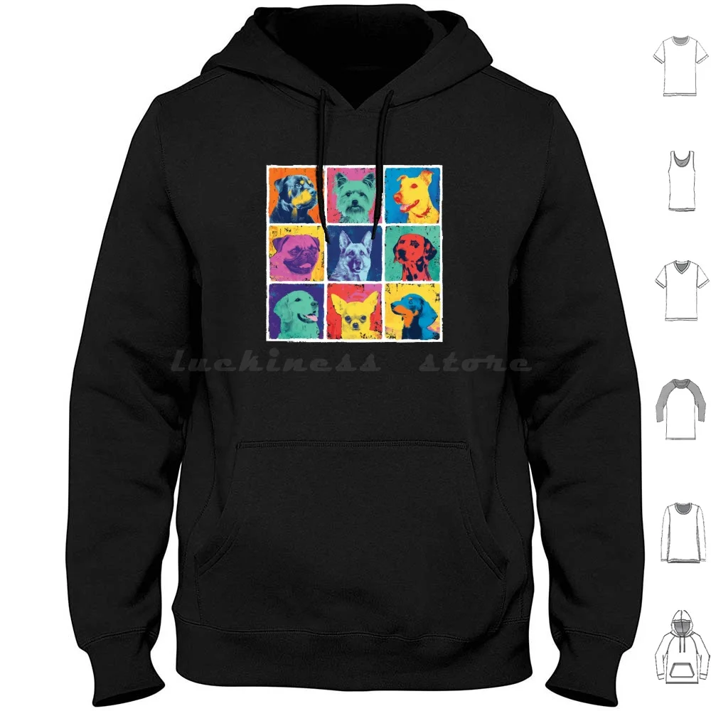 Pop Art Dogs Hoodie cotton Long Sleeve Dog Dogs Pop Pop Art Warhol Warhol Dogs Bright Dogs Bright Animal Pets Colorful Loud
Pop Art Dogs Hoodie cotton Long Sleeve Dog Dogs Pop Pop Art Warhol Warhol Dogs Bright Dogs Bright Animal Pets Colorful Loud
