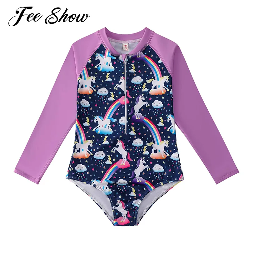 Summer Kids Girls Brazilian Swimming Jumpsuit Swimwear Long Sleeve Front Zipper Cartoon One-piece Suits Beach Bathing Bodysuit
Summer Kids Girls Brazilian Swimming Jumpsuit Swimwear Long Sleeve Front Zipper Cartoon One-piece Suits Beach Bathing Bodysuit
