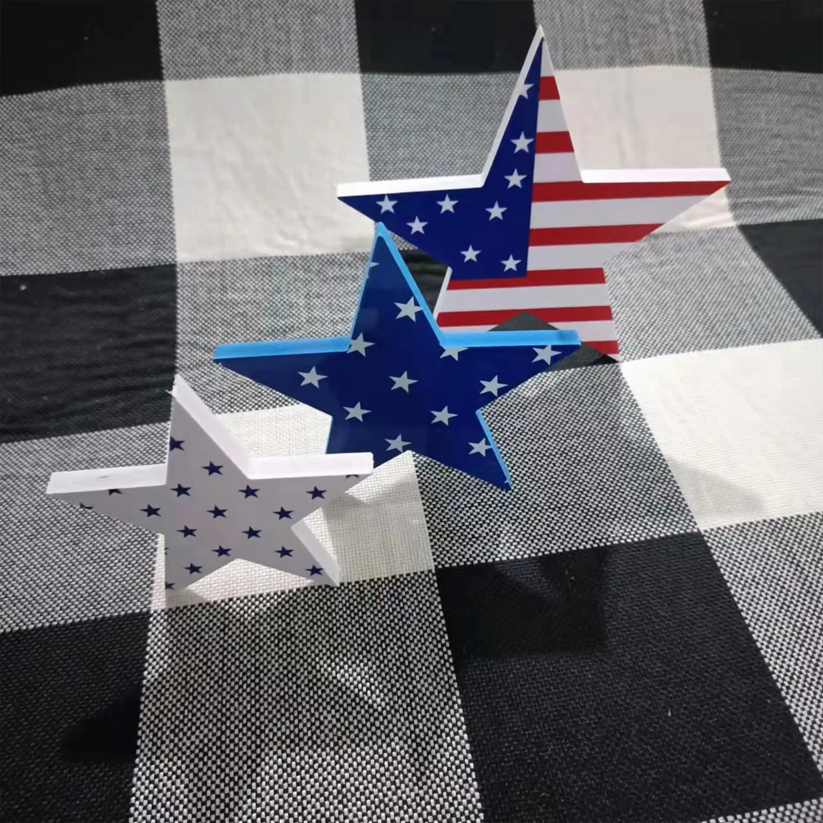 День Независимости патриотические звезды наборы красный белый синий пентаграмма украшения многоразовый домашний декор для стола книжные ...
День Независимости патриотические звезды наборы красный белый синий пентаграмма украшения многоразовый домашний декор для стола книжные ...