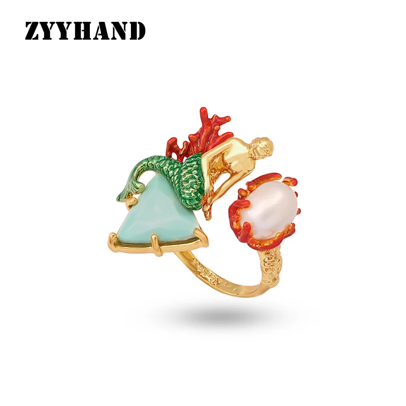Эмалированные Золотые женские кольца русалки свободного размера, золотые жемчужные коралловые камни, ювелирные изделия для женщин, свадеб...
Эмалированные Золотые женские кольца русалки свободного размера, золотые жемчужные коралловые камни, ювелирные изделия для женщин, свадеб...