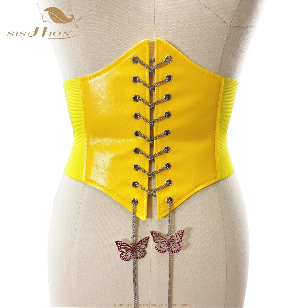 SISHION New Butterfly Chain Wide Waist Corset Belt Cinta Modeladora VD2597 Espartilho Sexy Gotico Gothique Gothic Yellow Korset
SISHION New Butterfly Chain Wide Waist Corset Belt Cinta Modeladora VD2597 Espartilho Sexy Gotico Gothique Gothic Yellow Korset