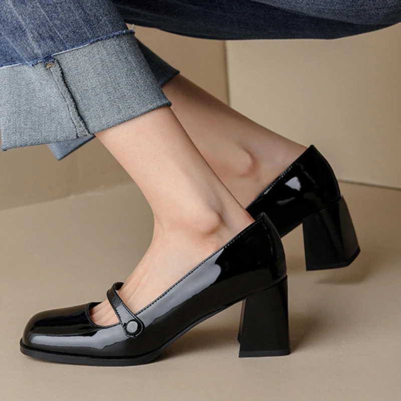 Женские весенние туфли на высоком каблуке, Новые французские ретро-туфли, лоферы на массивном каблуке, удобные туфли мэри джейн на платформ...
Женские весенние туфли на высоком каблуке, Новые французские ретро-туфли, лоферы на массивном каблуке, удобные туфли мэри джейн на платформ...