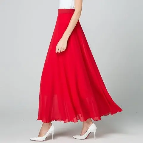 2022 Women Summer New Fashion Loose Chiffon Skirts Female High Waist Big Swing Skirts Ladies Solid Color Casual Skirts H75
2022 Women Summer New Fashion Loose Chiffon Skirts Female High Waist Big Swing Skirts Ladies Solid Color Casual Skirts H75