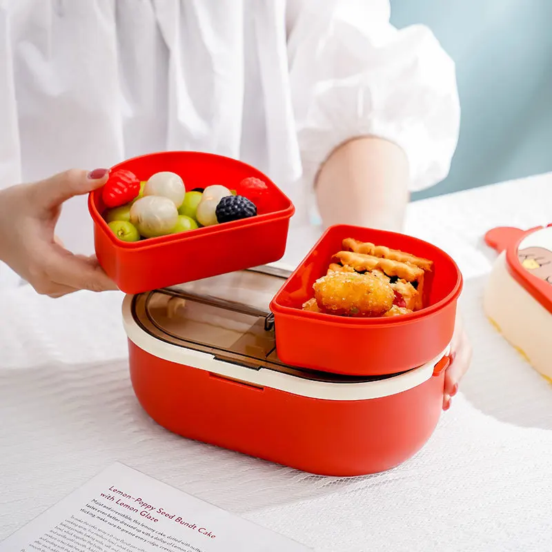 Cartoon Student Double Comparttioned Lunch Box Office Worker Large Capacity Microwave Lunch Box Fork Spoon Chopsticks Cutlery
Cartoon Student Double Comparttioned Lunch Box Office Worker Large Capacity Microwave Lunch Box Fork Spoon Chopsticks Cutlery