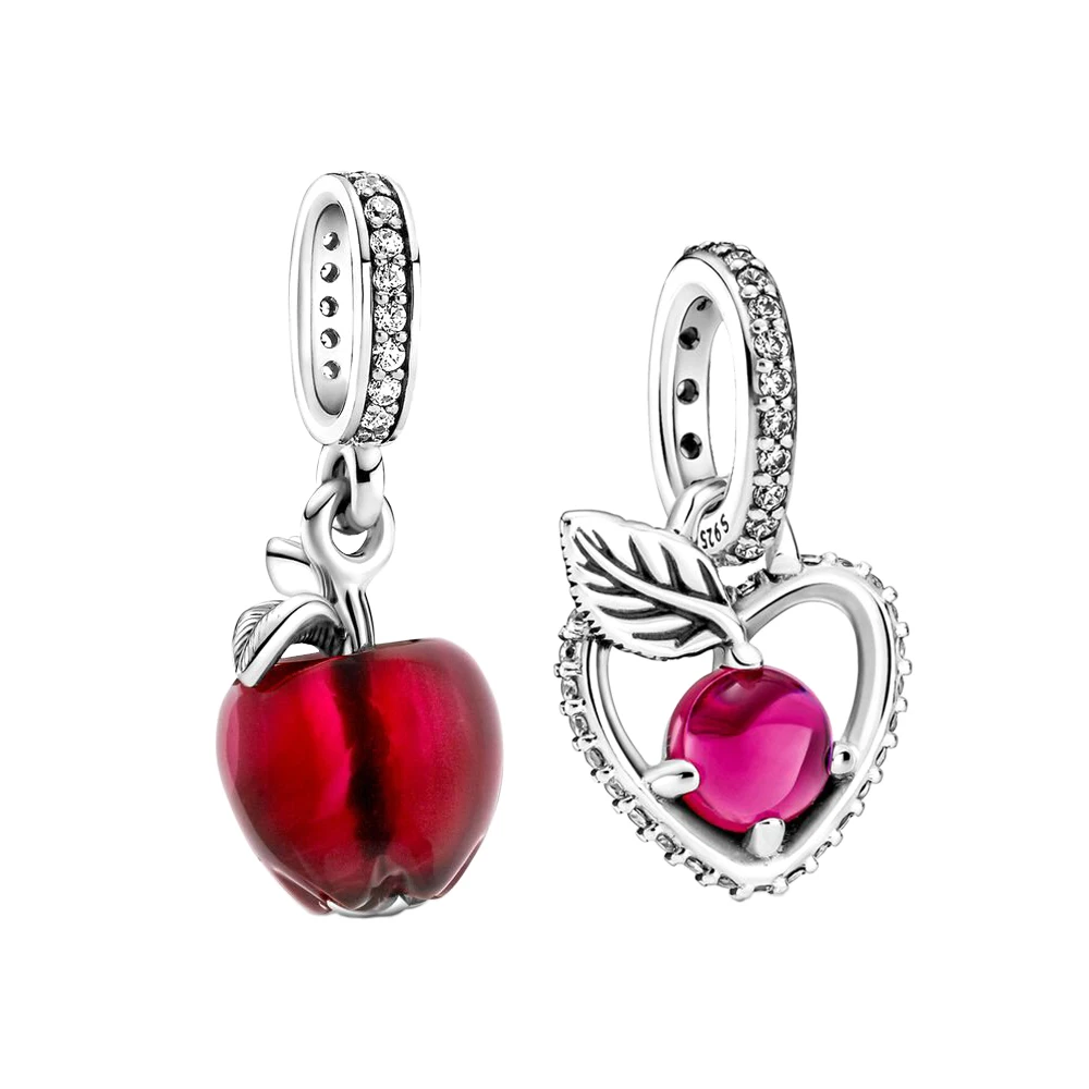 Fits Pandora series 925 Sterling Silver Snow White Themed Apple Pendant DIY Ladies Charm Pendant
Fits Pandora series 925 Sterling Silver Snow White Themed Apple Pendant DIY Ladies Charm Pendant