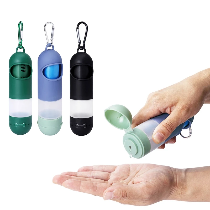 Dog Poop Bag Holder Sanitizer Container Dog Waste Bag Dispenser Dog Supplies Waste Bags Holder Outdoor with Carabiner
Dog Poop Bag Holder Sanitizer Container Dog Waste Bag Dispenser Dog Supplies Waste Bags Holder Outdoor with Carabiner