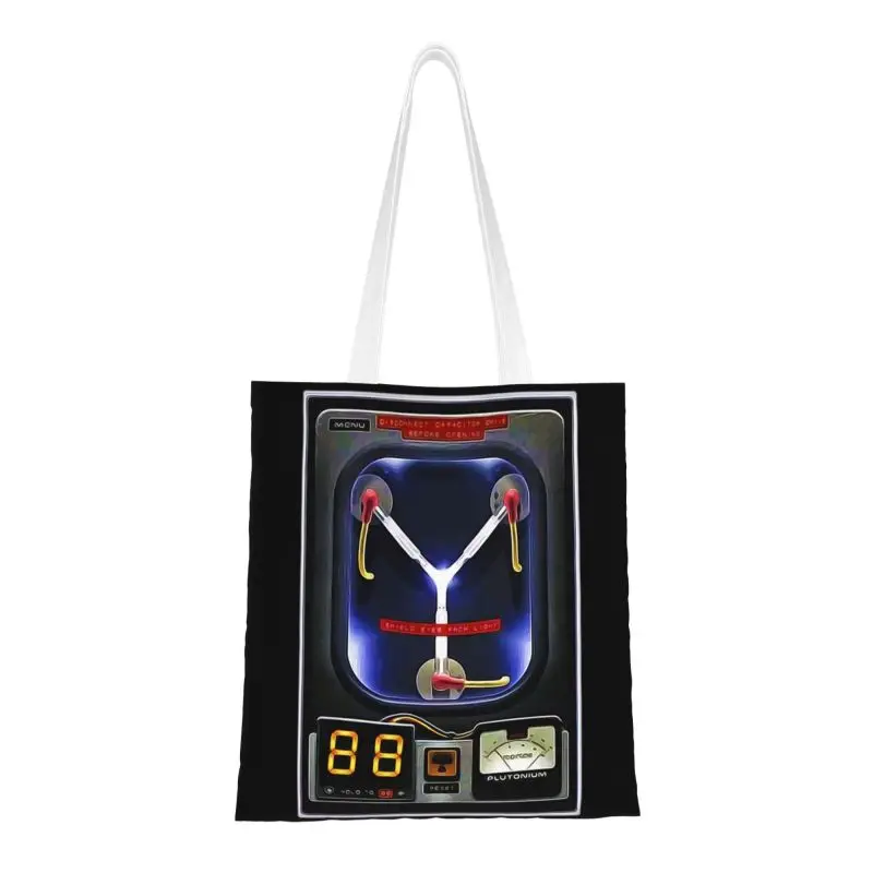 Cute Flux Capacitor Shopping Tote Bag Recycling Back To The Future Canvas Grocery Shopper Shoulder Bag
Cute Flux Capacitor Shopping Tote Bag Recycling Back To The Future Canvas Grocery Shopper Shoulder Bag