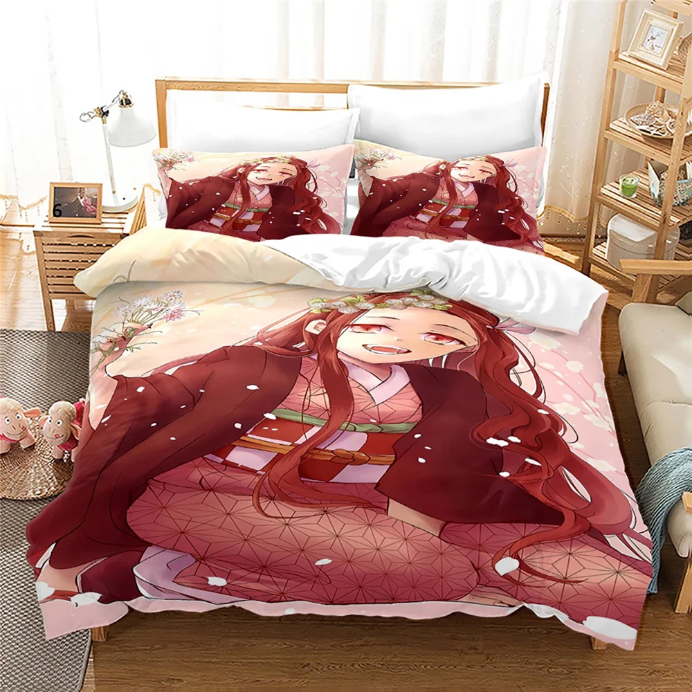 Nezuko Kamado Bedding Set Anime Demon Slayer Duvet Cover Comforter Bed Linen Single Twin Full Queen Size 3d Kids Girl Boys Gift
Nezuko Kamado Bedding Set Anime Demon Slayer Duvet Cover Comforter Bed Linen Single Twin Full Queen Size 3d Kids Girl Boys Gift