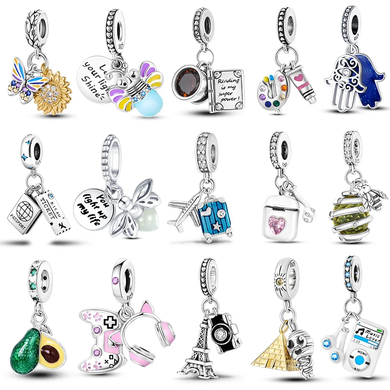 925 Silver Charms Firefly Plane Headset Dangle Charm Fit Original Pandora Bracelet Making For Woman Pendants
925 Silver Charms Firefly Plane Headset Dangle Charm Fit Original Pandora Bracelet Making For Woman Pendants