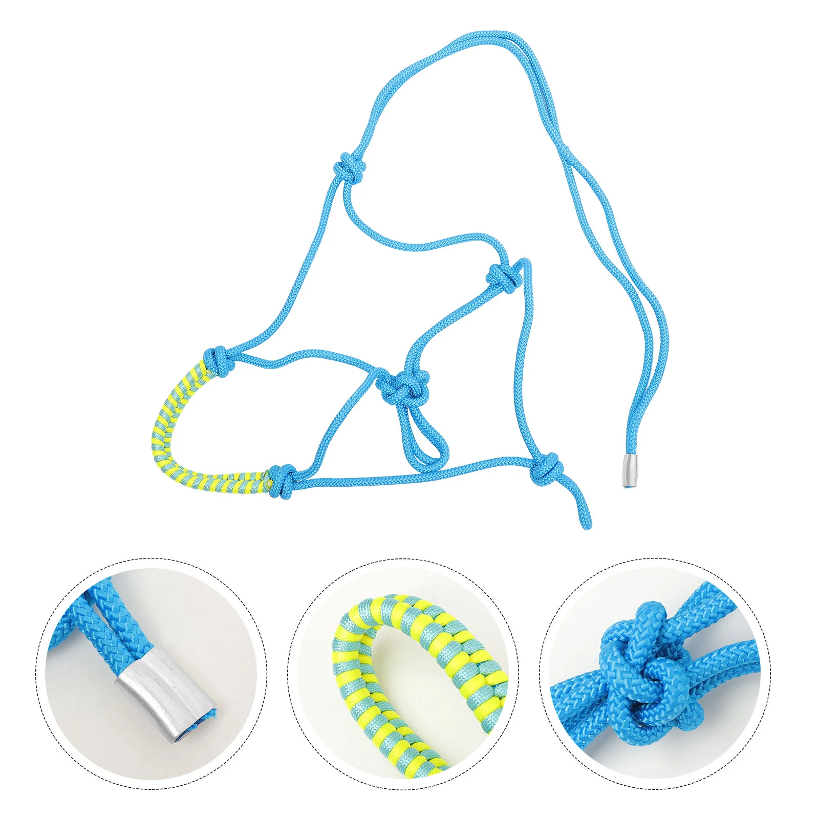 

Equine Supplies Portable Horse Halter Hair Rope Braided Outdoor Nylon Bridle Training Halters