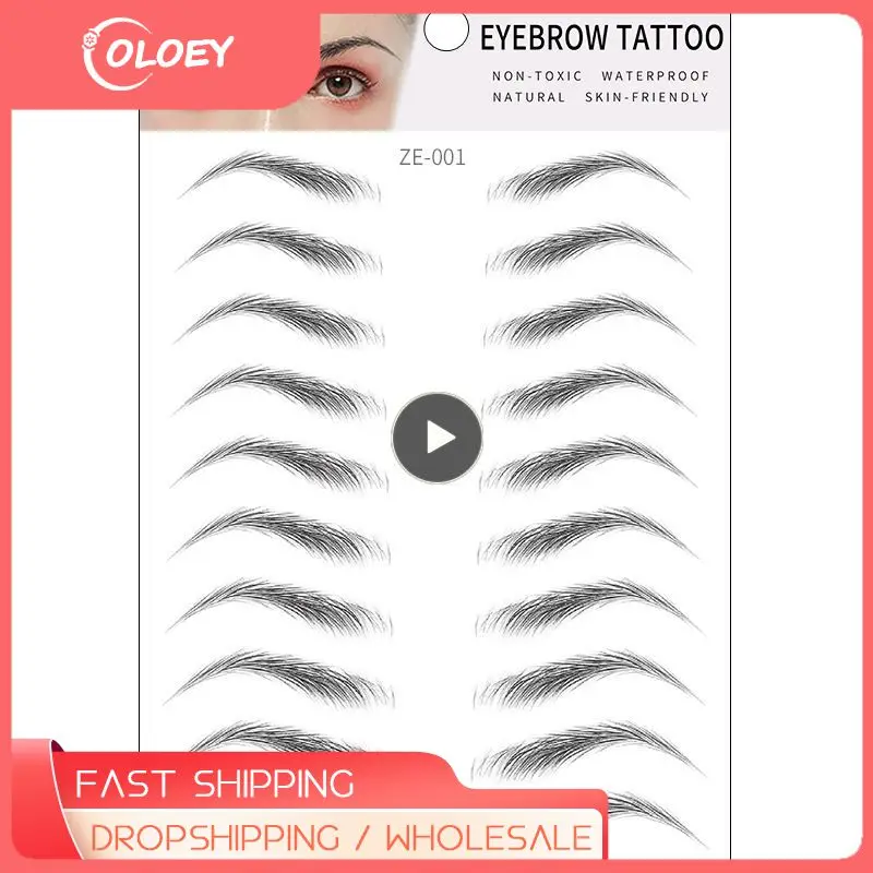 4D Eyebrow Sticker Semi-Permanent Fast Water Transfer Waterproof Tattoo Women Eye Brow Embroidery Patch Makeup Tools TSLM1 
4D Eyebrow Sticker Semi-Permanent Fast Water Transfer Waterproof Tattoo Women Eye Brow Embroidery Patch Makeup Tools TSLM1