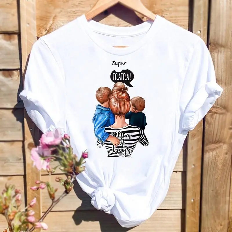 Women Graphic T Top Print T-shirts Fashion Short Sleeve Lovely Son Love Mother Mama Mom Cute Summer Shirt Female Tee T-Shirt
Women Graphic T Top Print T-shirts Fashion Short Sleeve Lovely Son Love Mother Mama Mom Cute Summer Shirt Female Tee T-Shirt