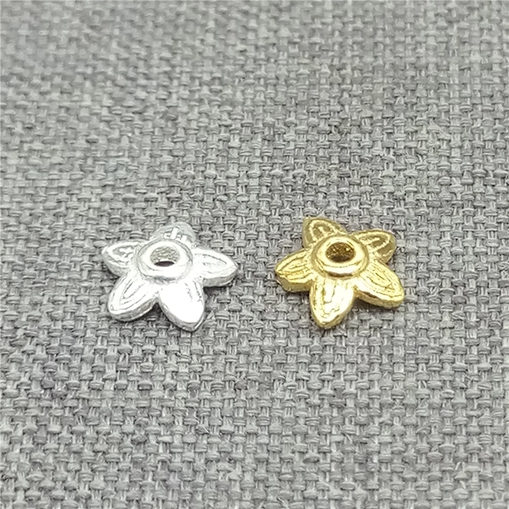 925 Sterling Silver Flower Bead Caps w/ Gold Plated for Necklace Bracelet Spacer 6mm 8mm
925 Sterling Silver Flower Bead Caps w/ Gold Plated for Necklace Bracelet Spacer 6mm 8mm