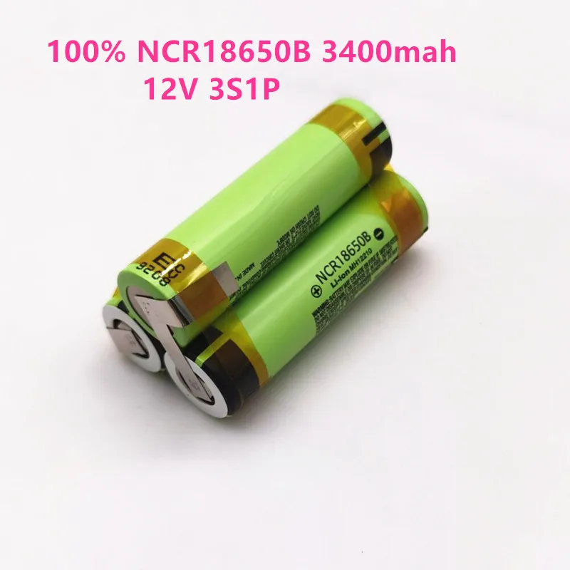 

18650 Battery 3S1P 3400mAh 20Amps for 16.8v 12v Screwdriver Battery Weld Soldering Strip 12v Battery Pack (customize) DIY Tool