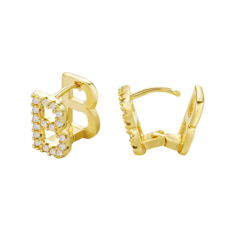 2PCS Dainty Copper Initial Earrings Minimalist 18k Gold Plating Brass Double Side CZ Letter A-Z Tanish Free Ear Buckle Jewelry
2PCS Dainty Copper Initial Earrings Minimalist 18k Gold Plating Brass Double Side CZ Letter A-Z Tanish Free Ear Buckle Jewelry